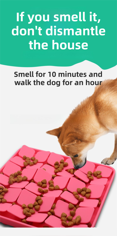 Blue Food-Grade Silicone Pet Lick Mat for Perfect Distraction - 3D Textured view 3
