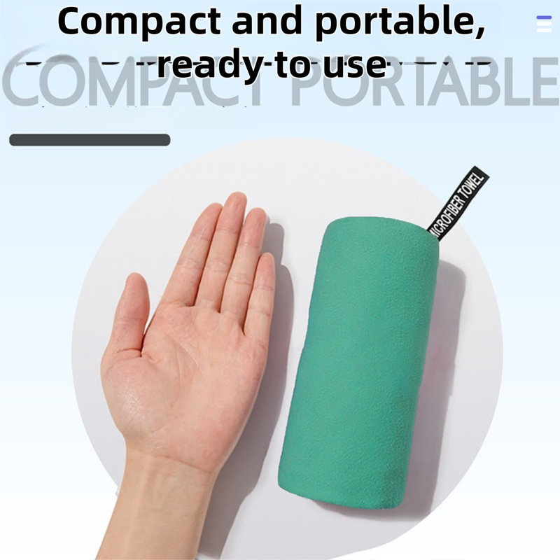 40×80CM and 76×152CM Ultra-Fine Microfiber Double-Sided Fleece Towel Set view 2