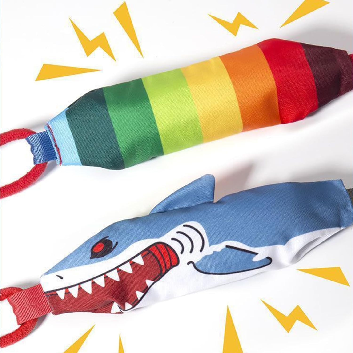 Eagle-shaped Tug-of-War Dog Toy with Suction Cup & Chew Rope Knot view 3