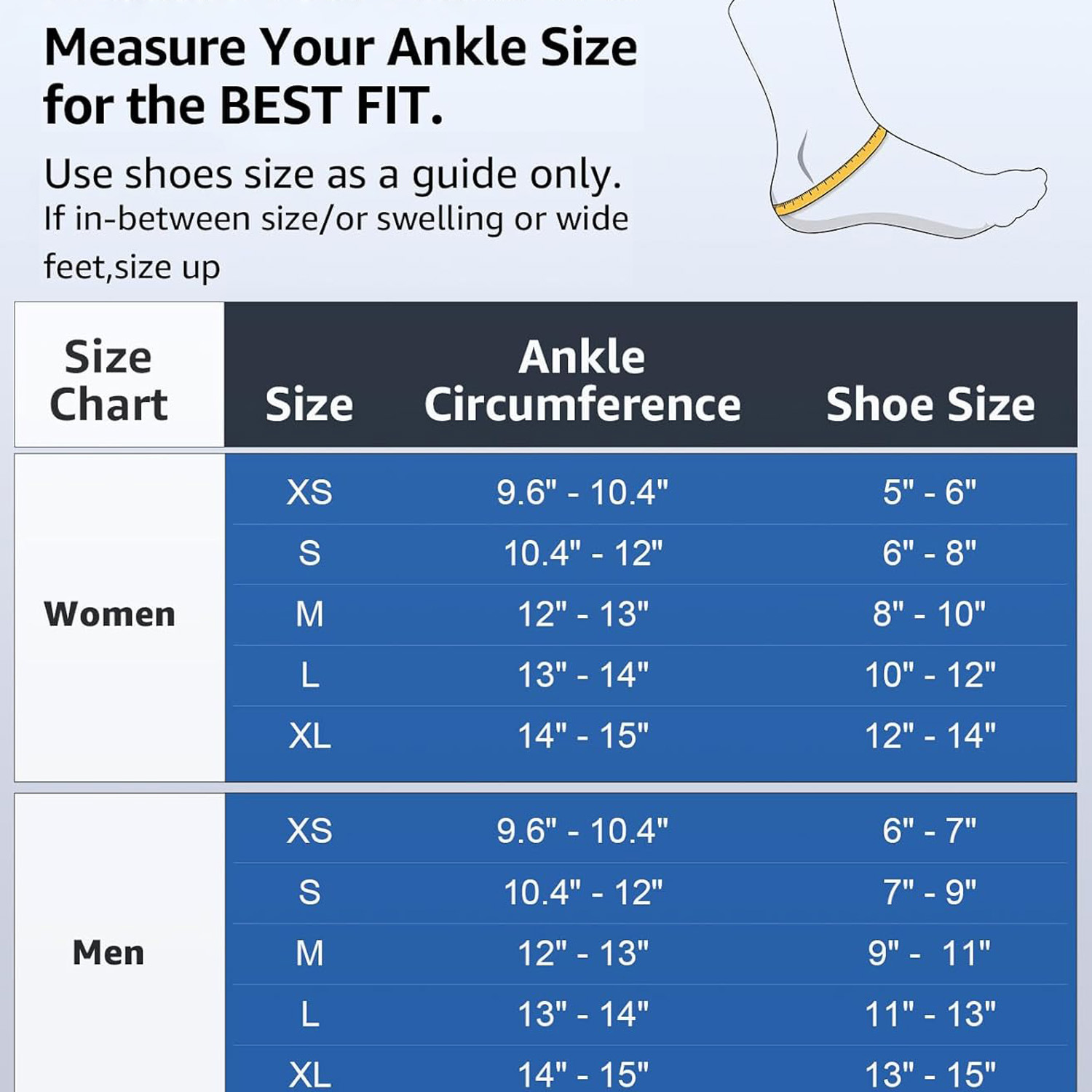 S Size Black Triple-Layer Compression Ankle Brace With Adjustable Lace-Up view 5