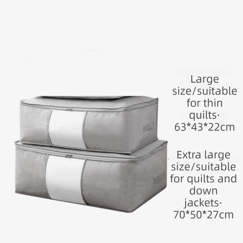 2-Pack Pink Extra Large Quilt & Clothes Storage Bag (63X43X22CM) - Breathable view 2