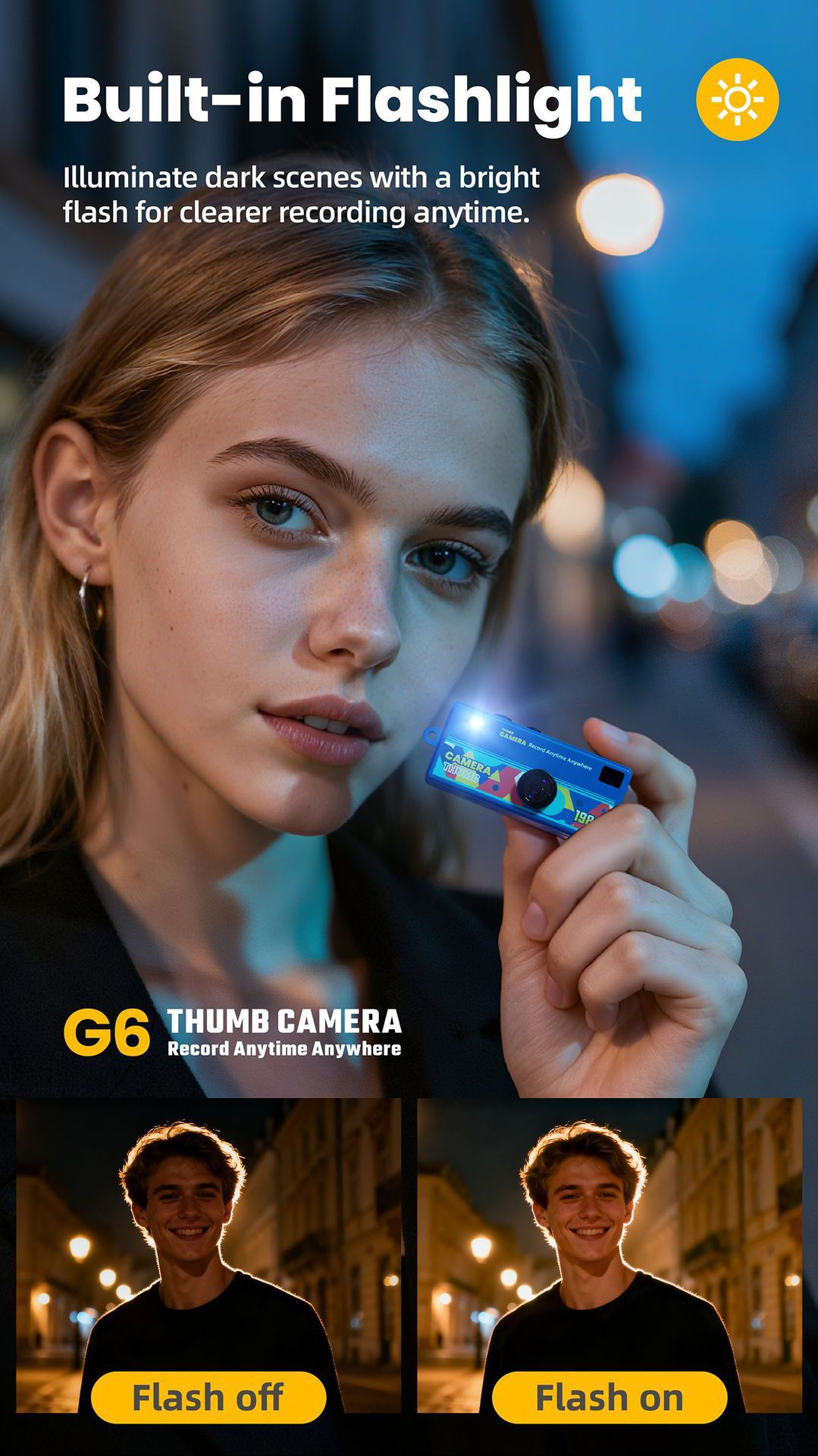 G6 White Ultra-Mini Thumb Camera with 32GB Card view 7