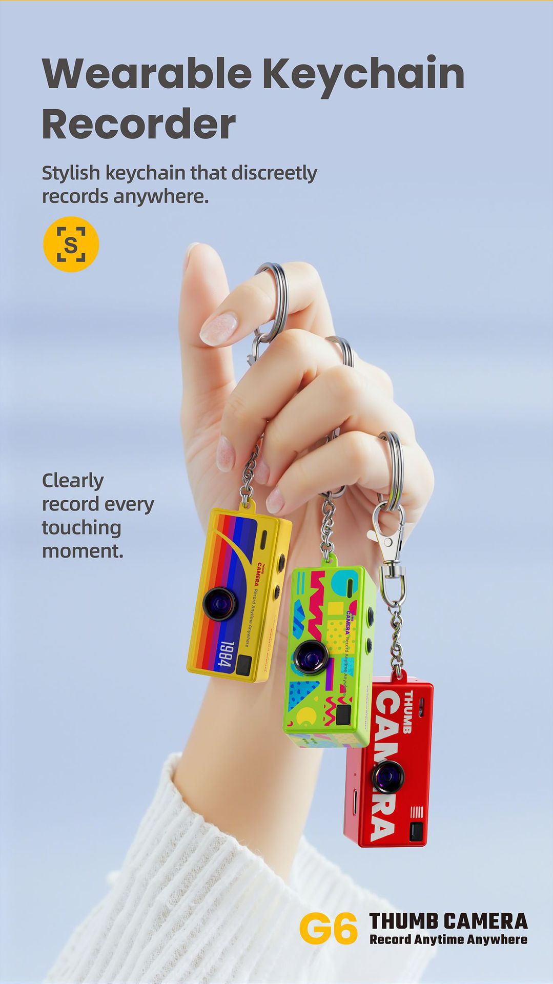 G6 Transparent Ultra-Mini Thumb Camera with 32GB Card view 4