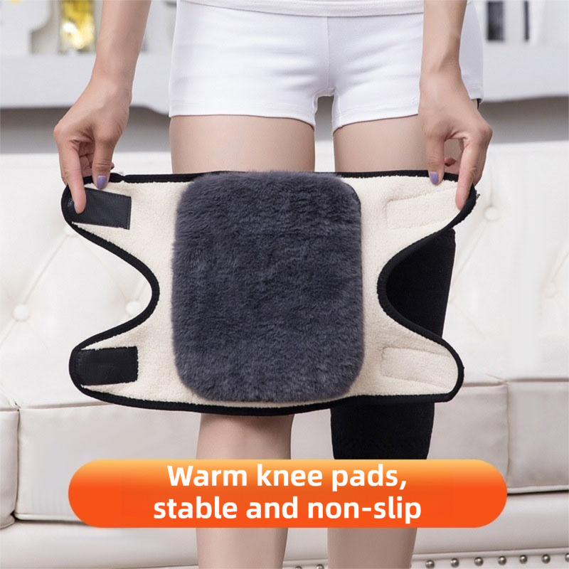 Windproof Thermal Rider Protection Set - 2 Pack Faux Rabbit Fur Knee Braces & view 4