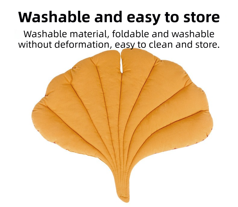 Green Heart-Leaf Decorative Pet Mat (66 x 63 CM) - Reversible Thickened view 4