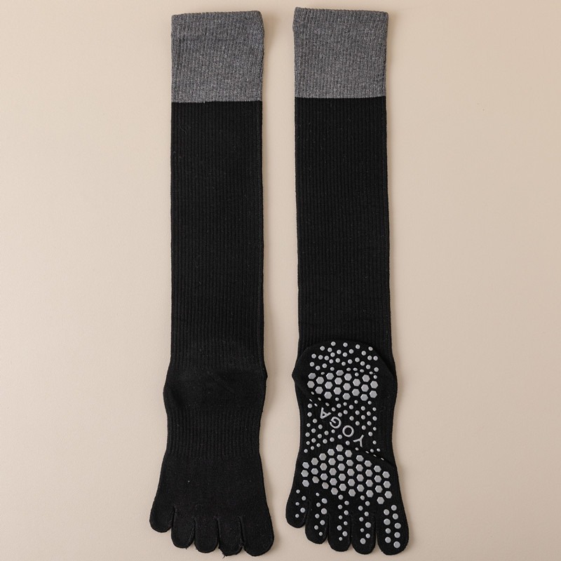 Black 2PCS Women's Professional Five-Finger Compression Calf Socks — image 1