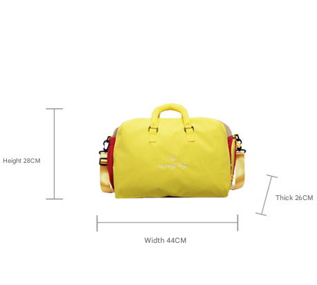 Blue Color-Block Travel Bag - Large Capacity Women's Handbag for Leisure view 2