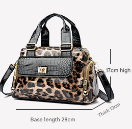 Black Luxurious Patterned Handbag view 2