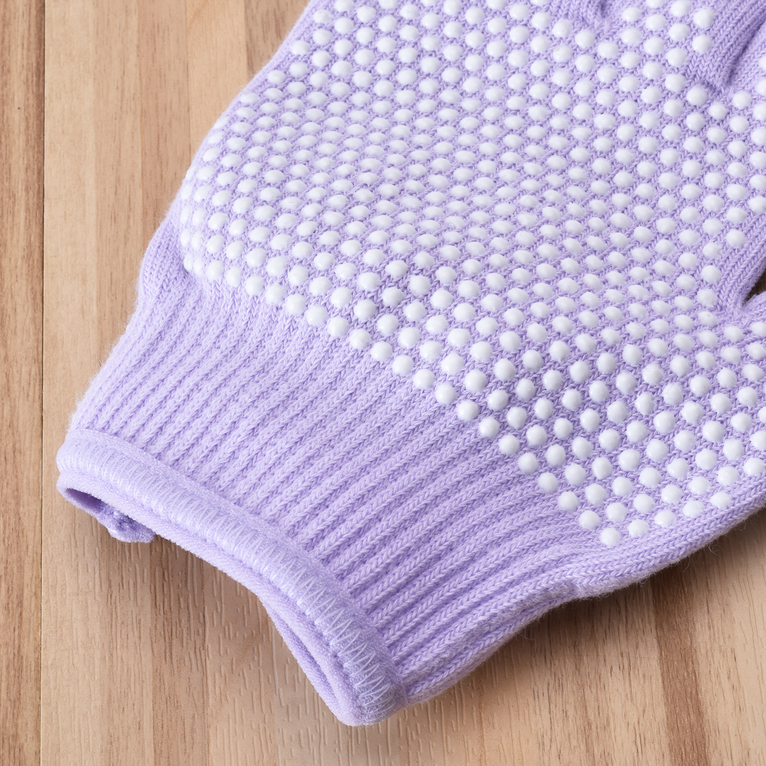 Rose Red 2-Pack Women's Non-Slip Yoga Gloves - Open Back Half Finger Cotton view 3