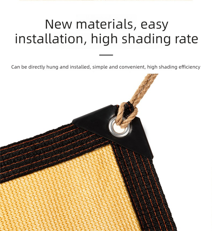 Beige Shade Net – Outdoor Sunshade and Heat-Insulating Net for Courtyard view 2