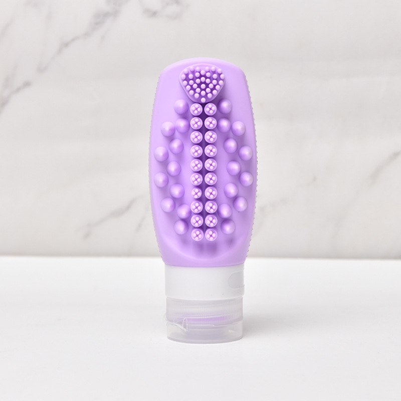Purple Travel Silicone Refillable Bottle Set – Multi-Functional Soft-Squeeze — image 1