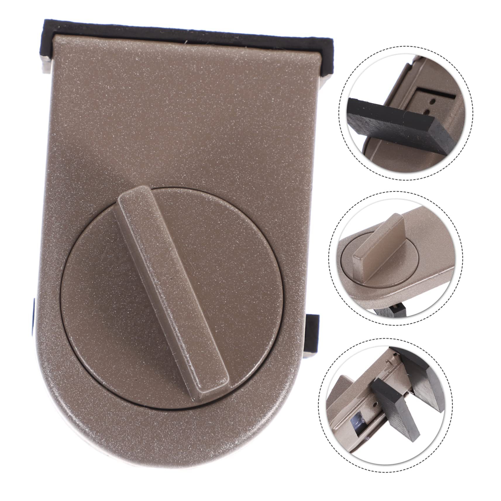 3 Pcs Brown Window Lock & Door Limiting Device – Multi-Functional view 2