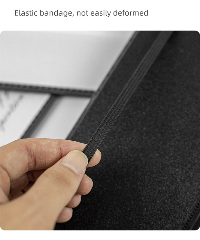 Purple Three-Fold Clipboard with Document Holder – PP Material view 4
