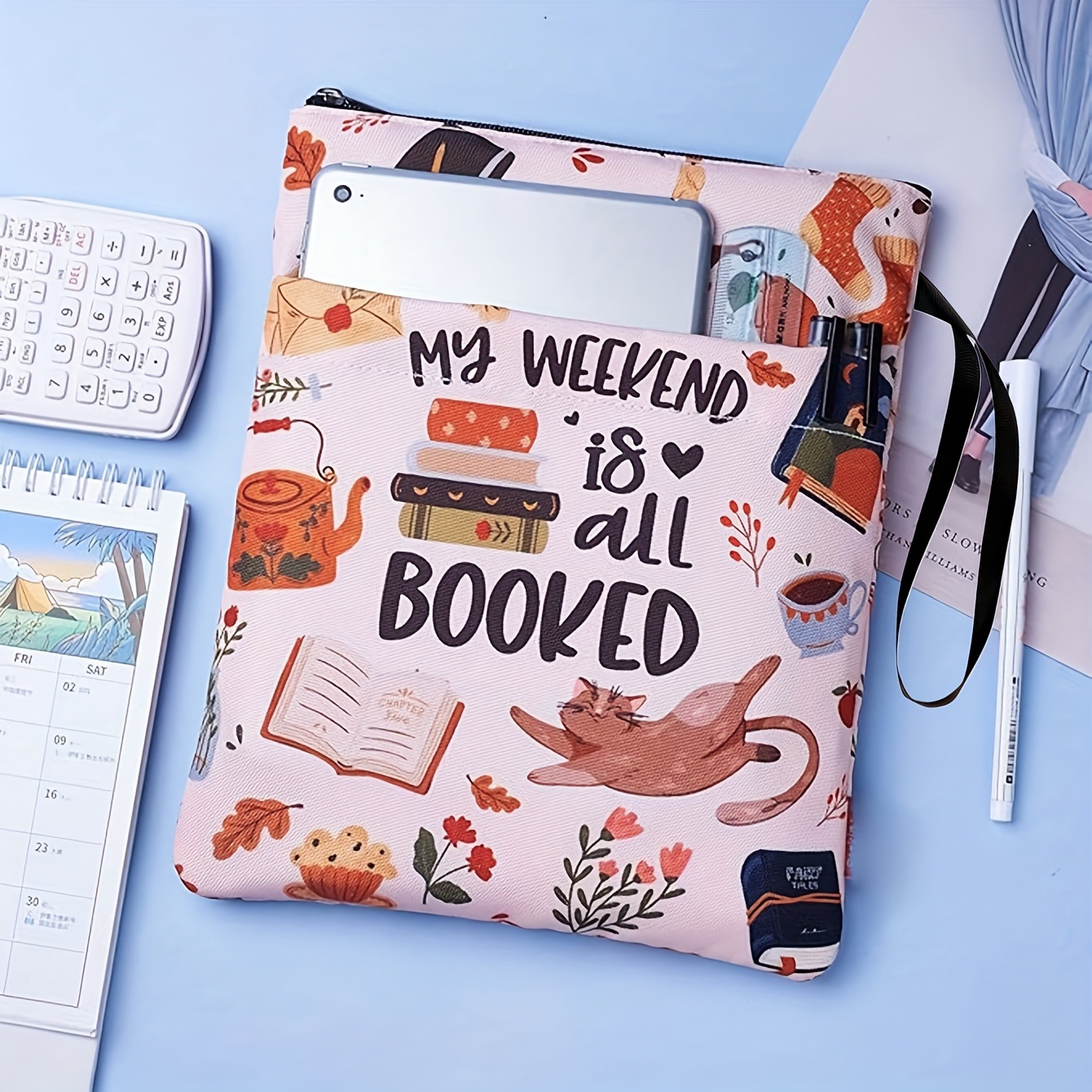 WOMEN OF THEBIBLE Zippered Book Sleeve with Printed Design – Waterproof view 5