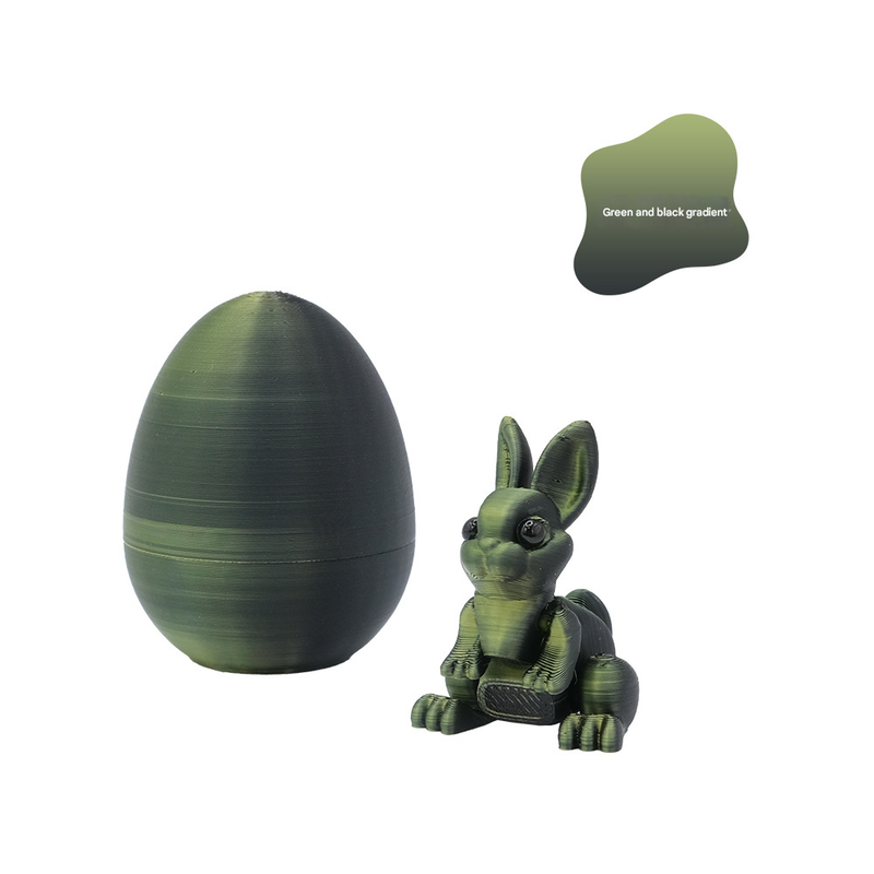 3-Piece Black-to-green gradient Easter Surprise Egg Set – Identical