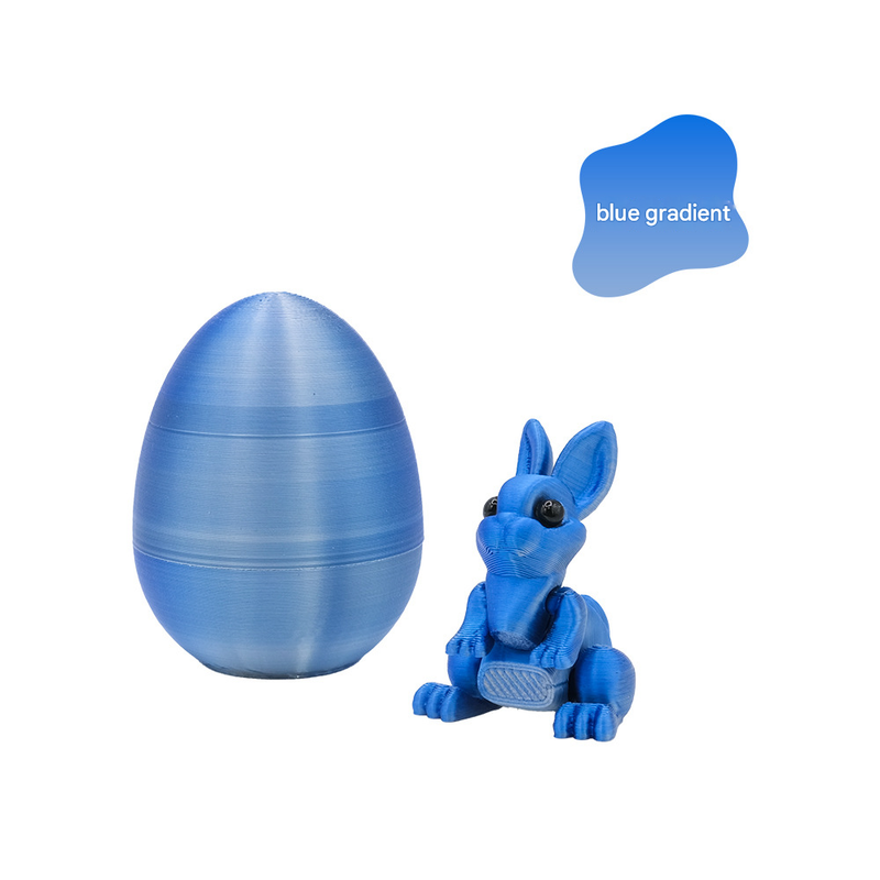 3-Piece Deep blue gradient Easter Surprise Egg Set – Identical Interactive
