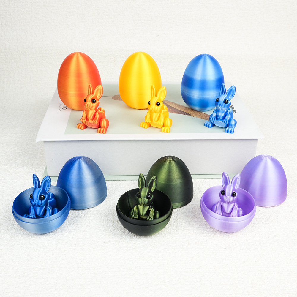 3-Piece Gradual transition to orange-yellow Easter Surprise Egg Set view 3