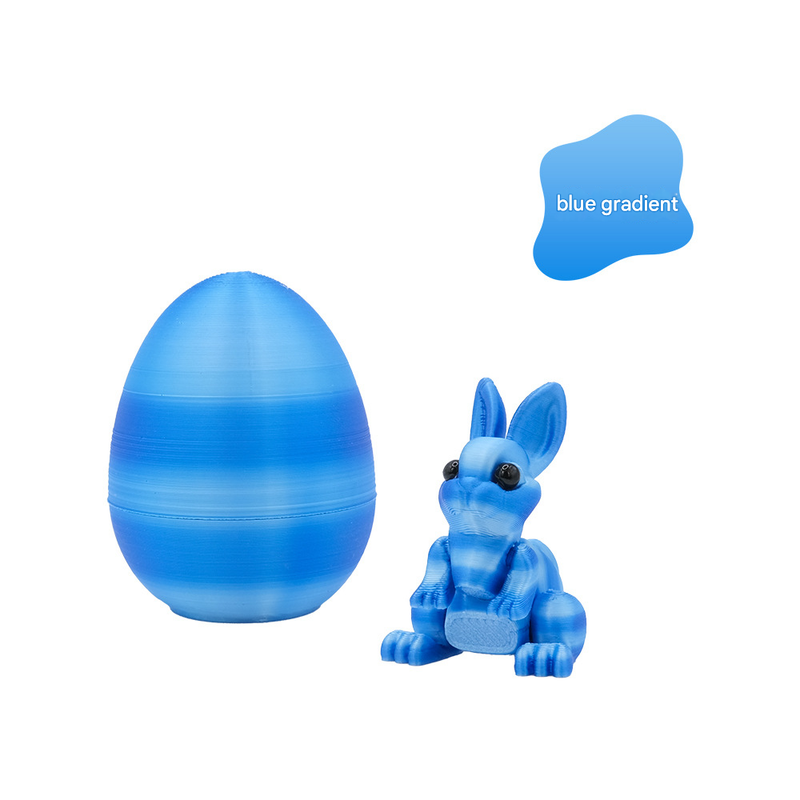 3-Piece Light blue gradient Easter Surprise Egg Set – Identical Interactive