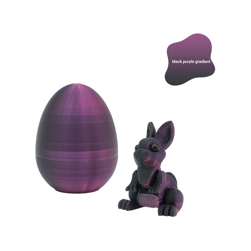 3-Piece Black-to-purple gradient Easter Surprise Egg Set – Identical