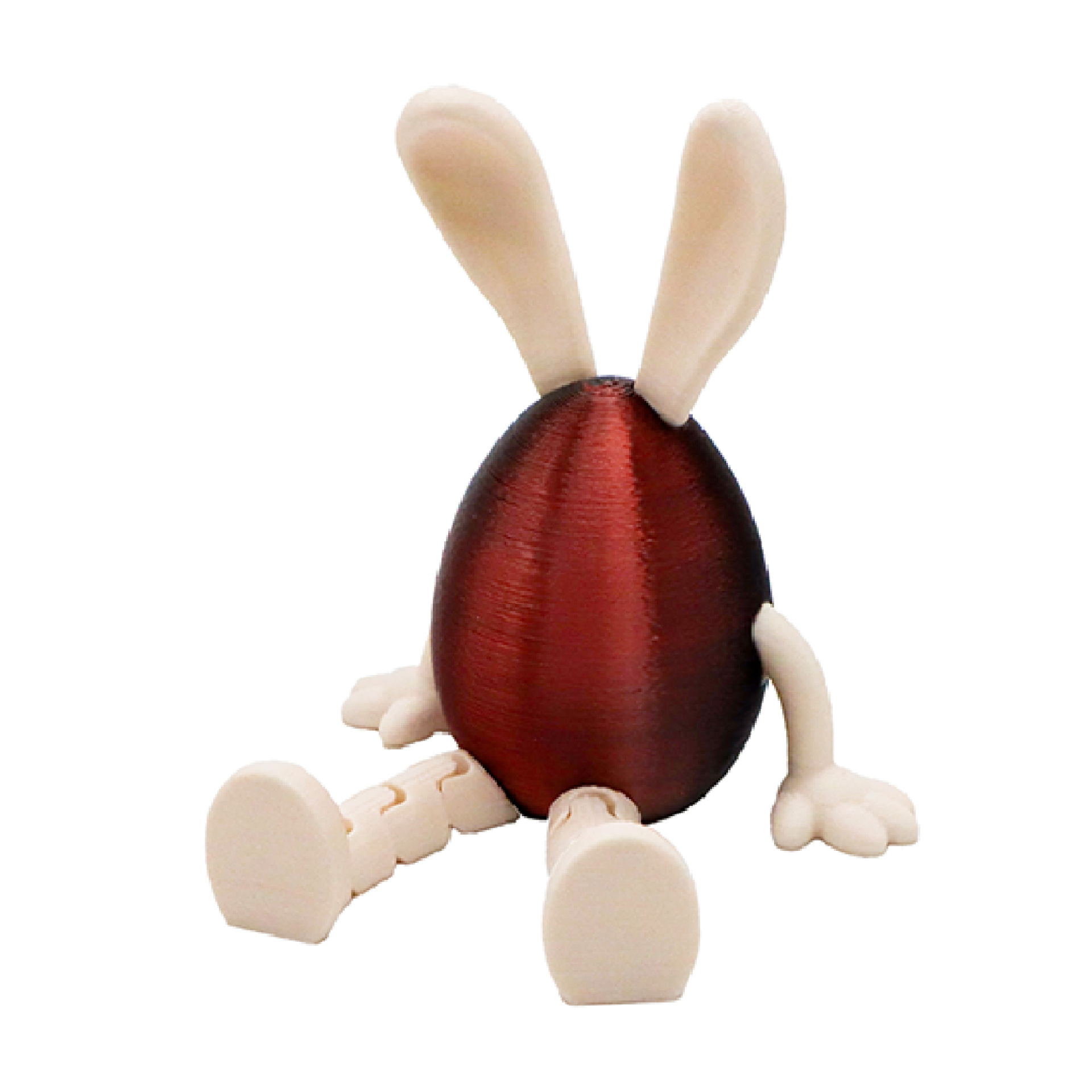 3-Piece Red and black gradient Easter Figurine Set – Identical Poseable