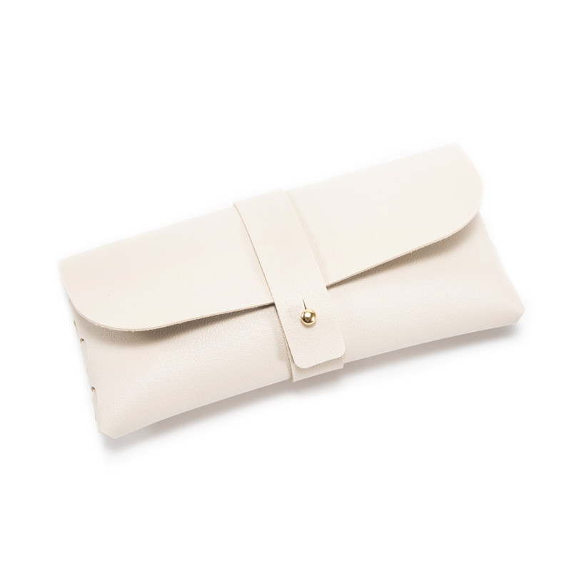 30-Piece beige Chic & Sleek PU Leather Soft Eyeglass Case - Protective Pouch — image 1