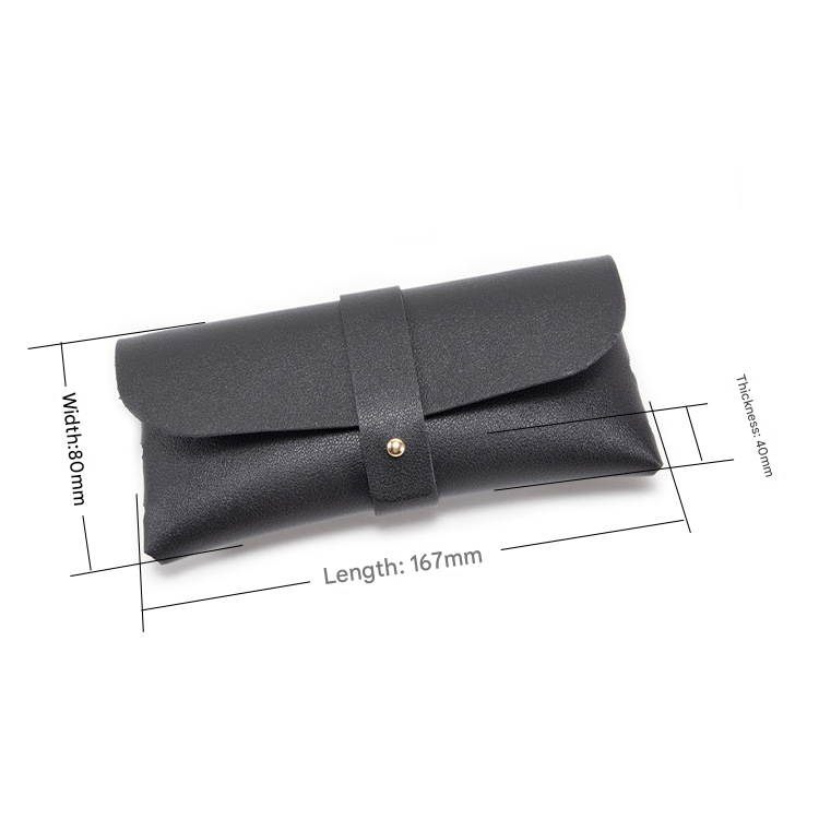 30-Piece sky blue Chic & Sleek PU Leather Soft Eyeglass Case - Protective view 4