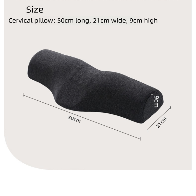 Green Cervical Support Pillow – Memory Foam Core with Ergonomic Design for view 6