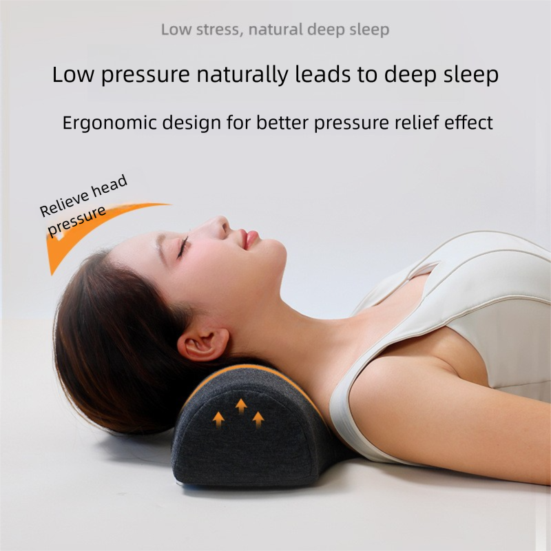 Purple Cervical Support Pillow – Memory Foam Core with Ergonomic Design for view 2