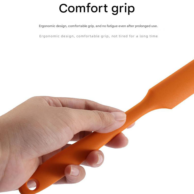 10-Pack Orange Mini Silicone Spatulas – Flexible Baking Scrapers for Flour view 4