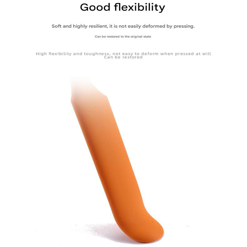 10-Pack Orange Mini Silicone Spatulas – Flexible Baking Scrapers for Flour view 5