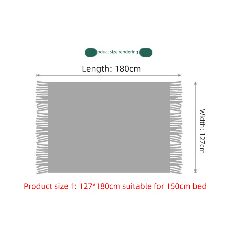 Red Nordic Minimalist Knit Throw Blanket – 127×180cm Lightweight view 5