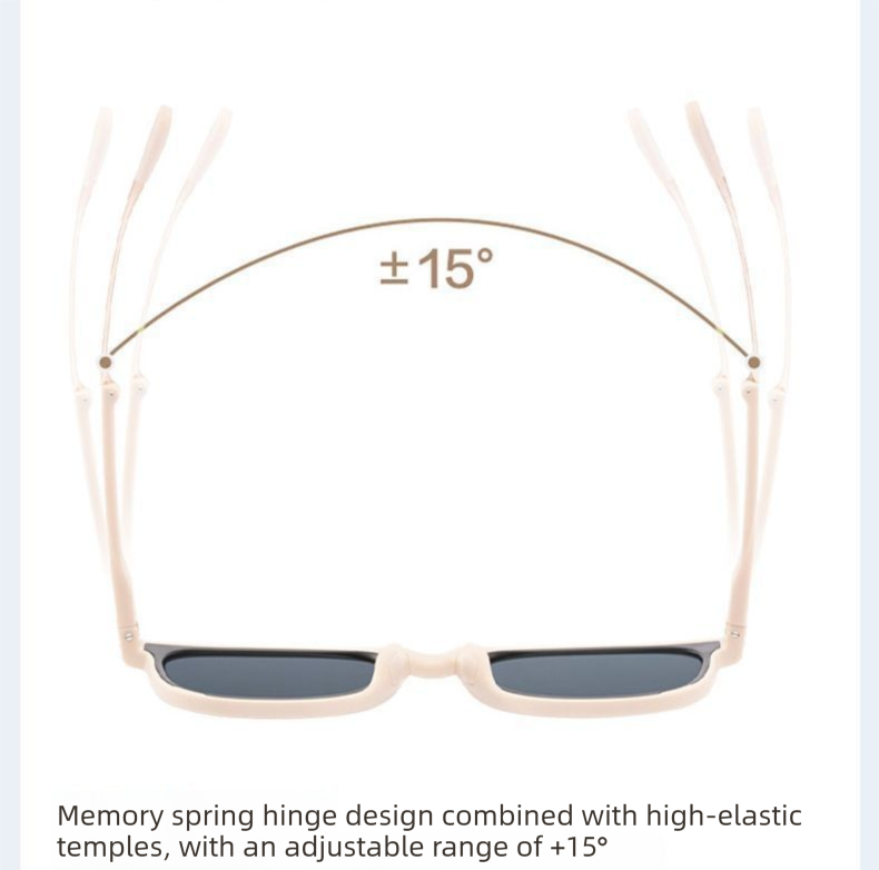Black Foldable UV400 Sunglasses for Men and Women – Lightweight Driving & view 3