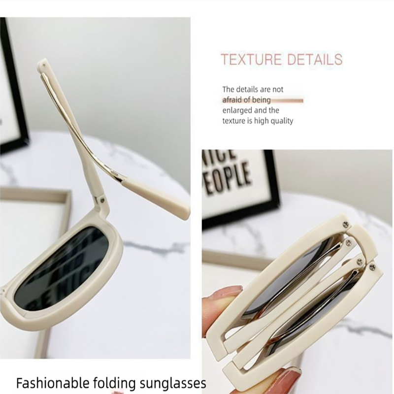 Agate Brown Foldable UV400 Sunglasses for Men and Women – Lightweight Driving view 4