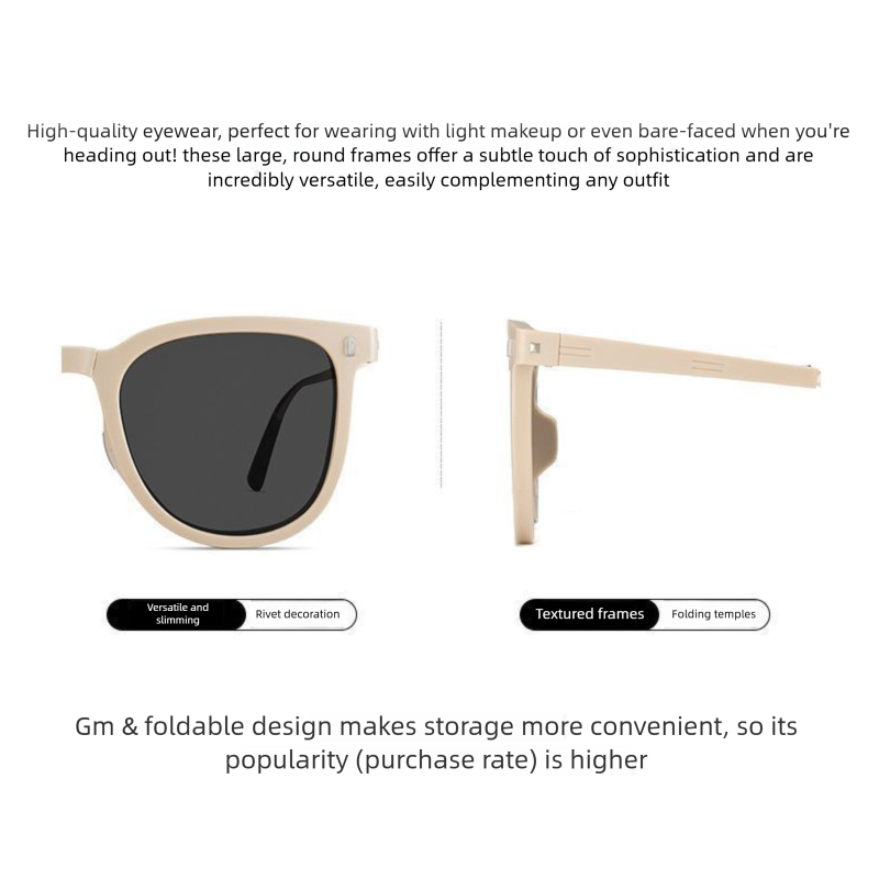 Agate Brown Foldable UV400 Sunglasses for Men and Women – Lightweight Driving view 5