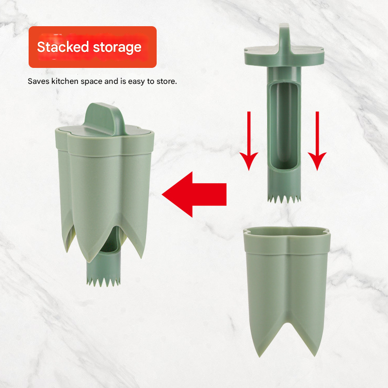 2-Pack ABS Vegetable Core Remover – White & Green view 5