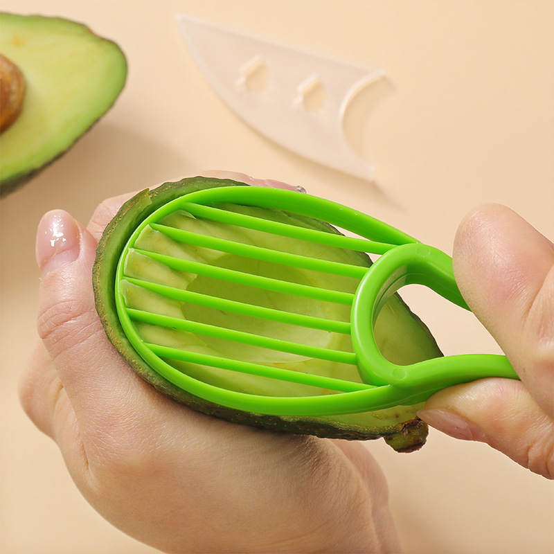 5-Pack Green Multi-Function Fruit Cutter Set – Precision Avocado Slicer with view 2