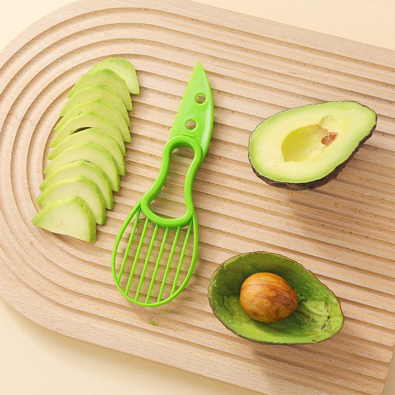 5-Pack Green Multi-Function Fruit Cutter Set – Precision Avocado Slicer with view 3