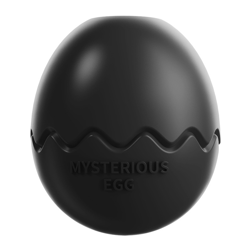 Black Mysterious Egg Slow-Feeder Treat Dispenser for Dogs – Food-Grade TPR