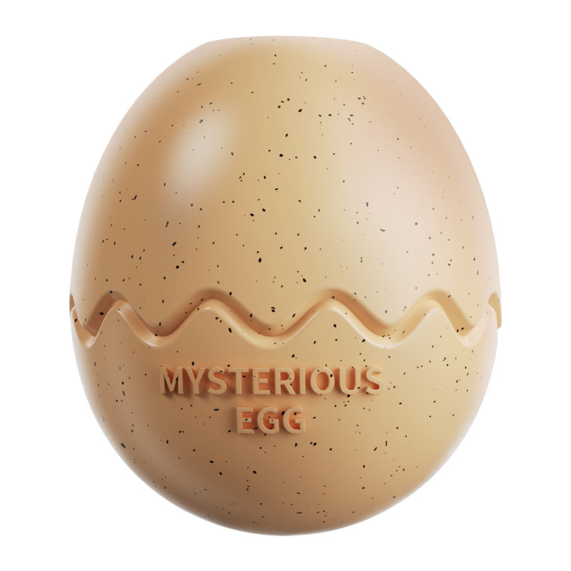 Light brown Mysterious Egg Slow-Feeder Treat Dispenser for Dogs – Food-Grade