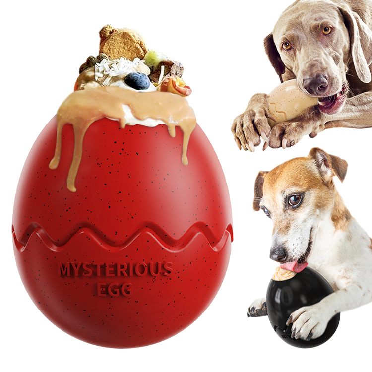 Light brown Mysterious Egg Slow-Feeder Treat Dispenser for Dogs – Food-Grade view 2