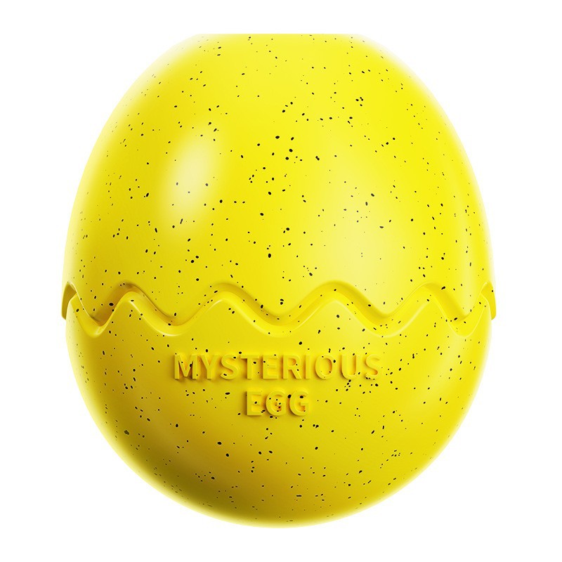 Yellow Mysterious Egg Slow-Feeder Treat Dispenser for Dogs – Food-Grade TPR