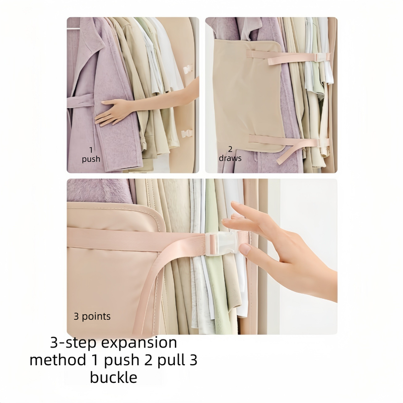Pink Foldable Hanging Compression Board for Wardrobe Organization – 90×58 cm view 5
