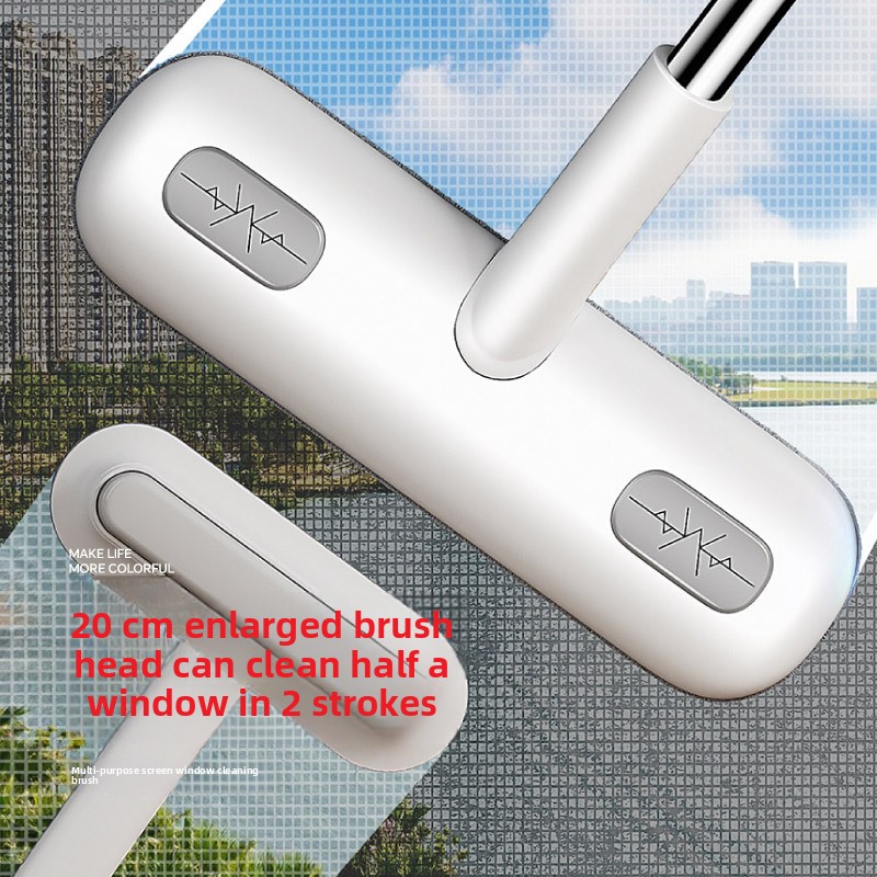5PCS 2-in-1 Window Fly Screen Cleaner Brush with Extendable 82cm Stainless view 4