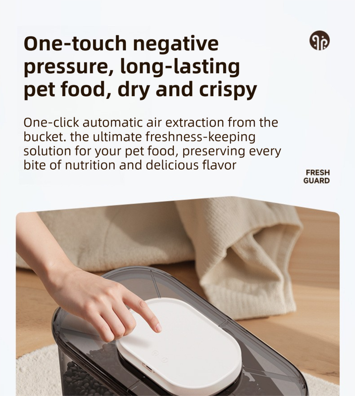 10L Smart Vacuum Pet Food Storage Container - Moisture & Insect Proof view 2