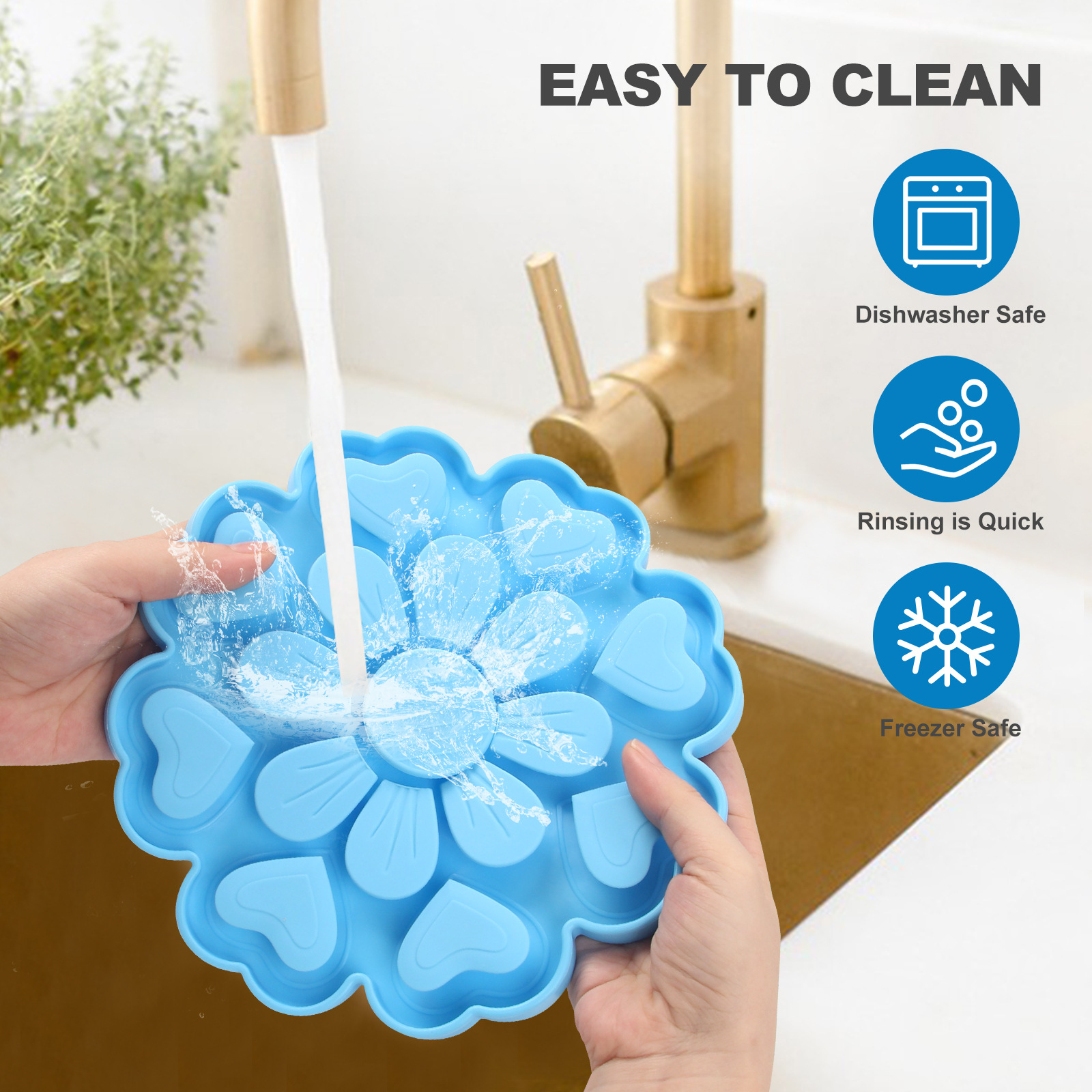Yellow 4-in-1 Textured Silicone Pet Lick Mat & Slow Feeder - Anti-Anxiety view 7