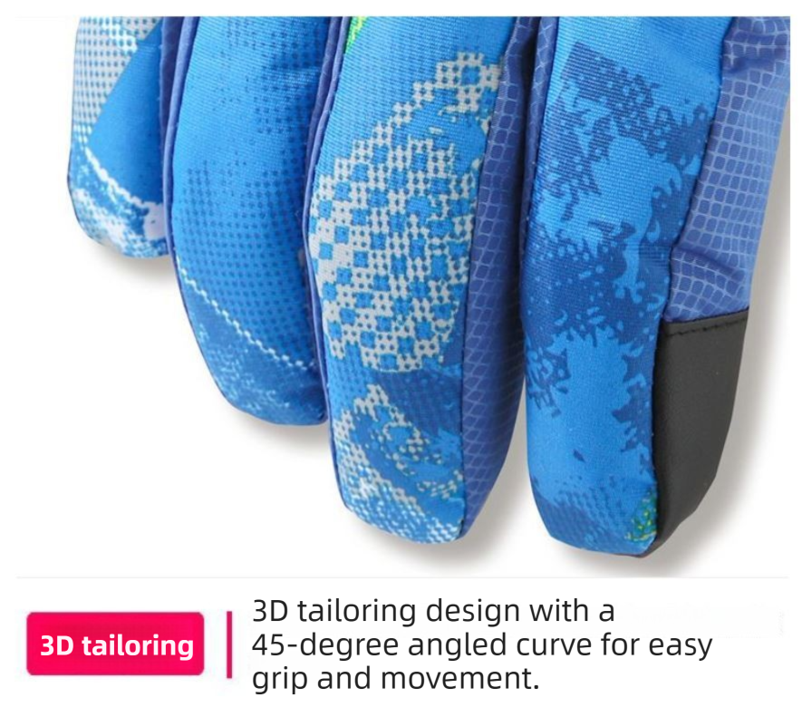 2-Pair Winter Waterproof Touchscreen Ski Gloves - Anti-Slip Thermal Mitts for view 5