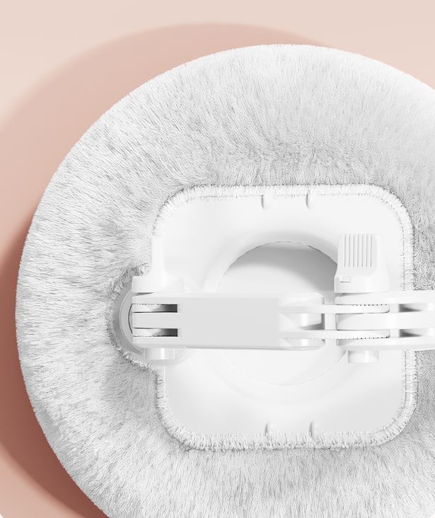 2-in-1 Pink Soft Plush Pillow Base & Phone Holder - 3-Axis 180° Rotation view 6