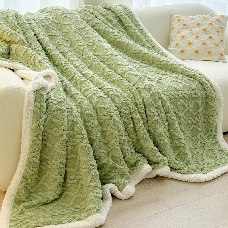 Green 180*200cm Double Blanket — image 1
