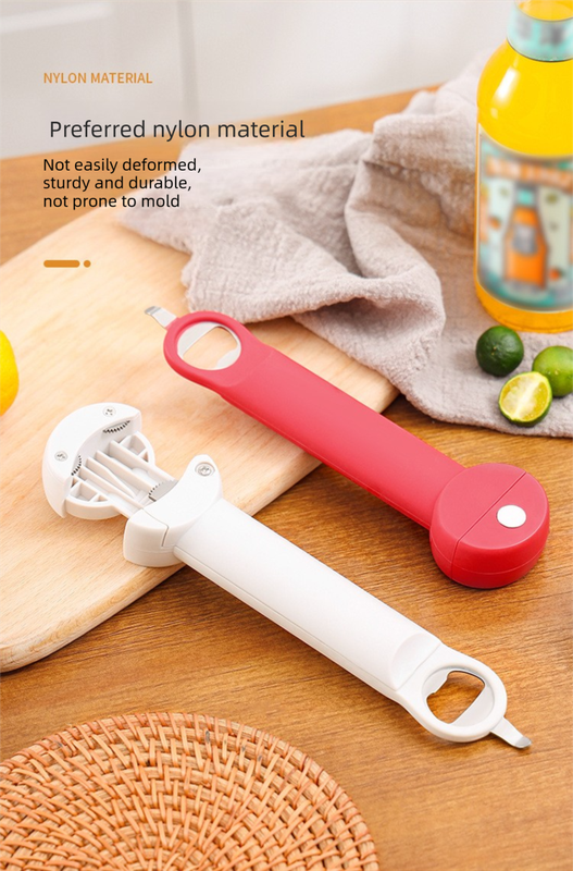 Blue Multi-Functional Adjustable Can and Bottle Opener - Heavy Duty Jar Opener view 2