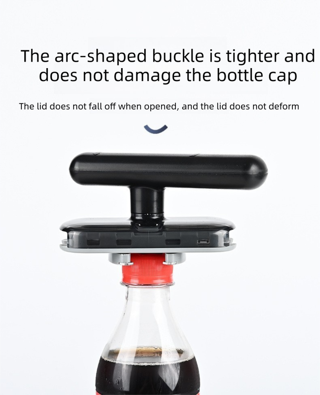 2 pack Black Creative Multi-Functional ABS Can and Bottle Opener - Non-Slip view 3